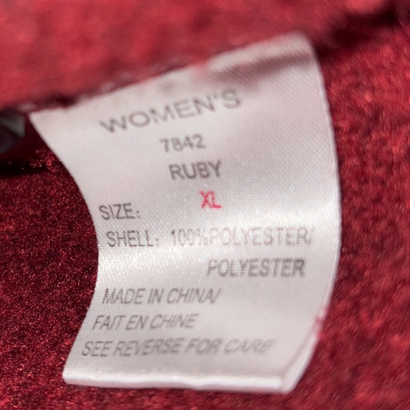 Woolrich Ruby Zip Up Jacket Fleece Size X-Large - Picture 4 of 6